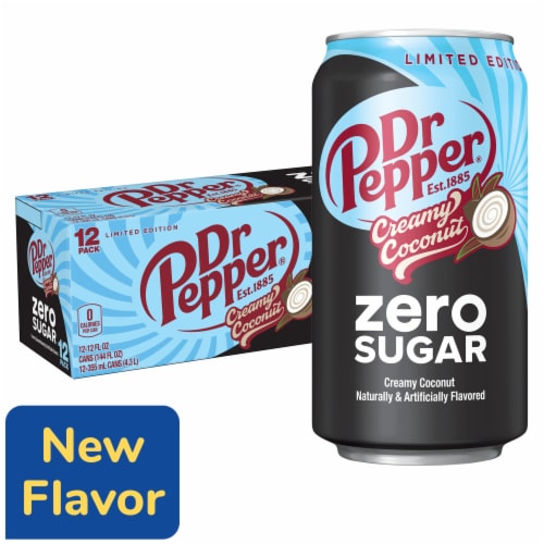 Dr Pepper Creamy Coconut Zero Sugar Soda - Easy Pick Pack